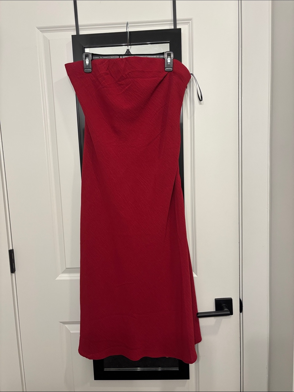 Forever 21 Red Strapless Midi Dress